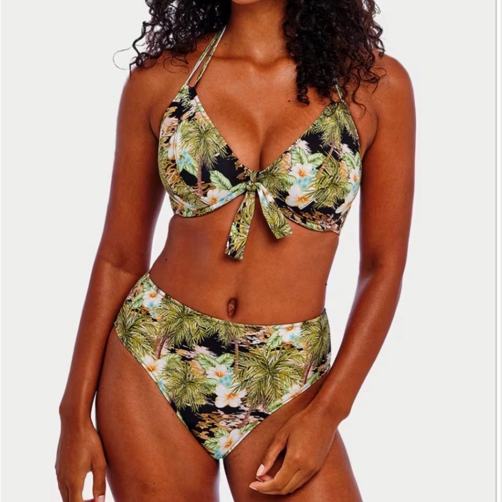 Freya Tropical halter bikini set
